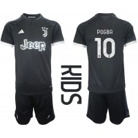 Camiseta Juventus Paul Pogba #10 Tercera Equipación Replica 2023-24 para niños mangas cortas (+ Pantalones cortos)